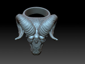 Ring Viking Ram 3D Print Model