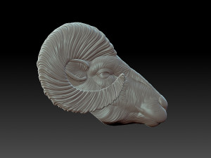 Sheep head 3D-printmodel