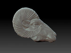 양 머리 3D 프린트 모델