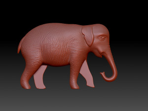 Elephant Figurine Model do druku 3D