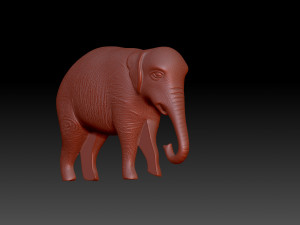 Elephant Figurine 3D 打印模型