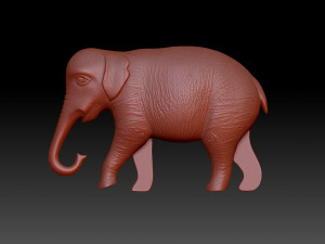Elephant Figurine 3D 打印模型