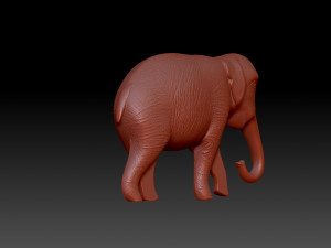 Elephant Figurine 3D 打印模型