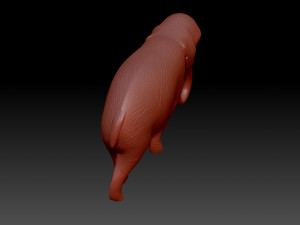 Elephant Figurine 3D 打印模型