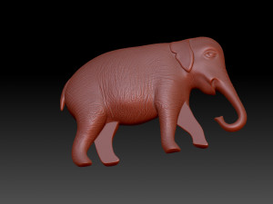 Elephant Figurine 3D 打印模型
