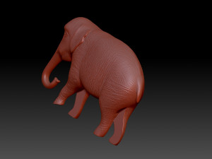 Elephant Figurine 3D 打印模型