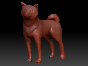 Shiba inu 3Dプリントモデル