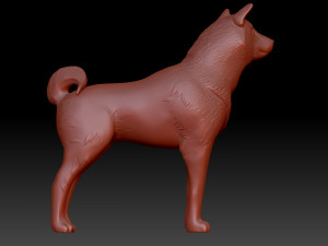 Shiba inu 3Dプリントモデル