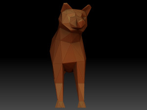 Low poly Shiba inu Modèles 3D en vedette