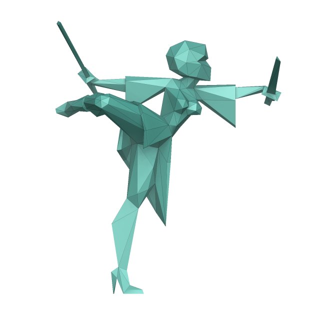 Low poly ninja Modelo de Impressão 3D .c4d .max .obj .3ds .fbx .stl .blend
