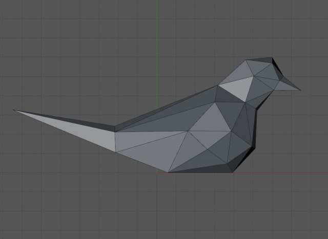 Low poly bird 3D-printmodel .c4d .max .obj .3ds .fbx .stl .blend 