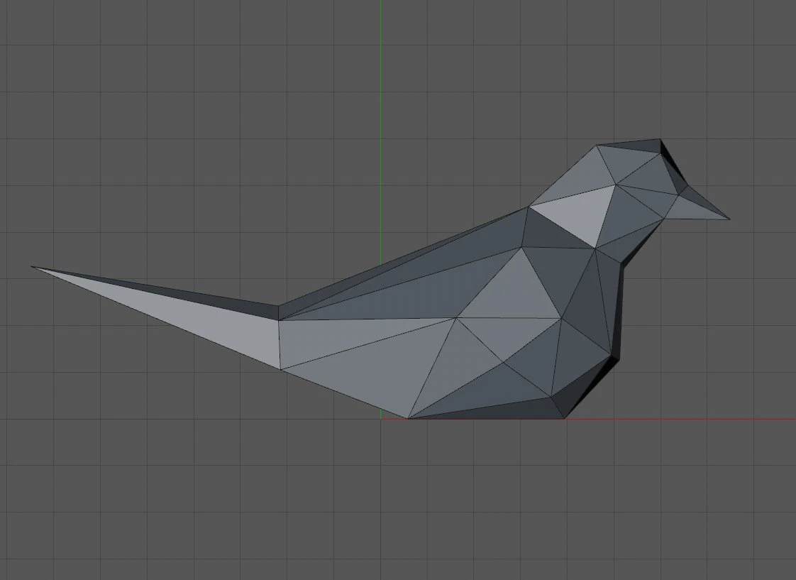 Low poly bird 3D Print Model .c4d .max .obj .3ds .fbx .stl .blend 