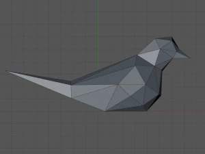 Low poly bird 3D Print Model