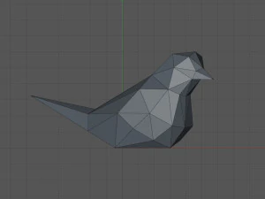Low poly bird 3D Print Model