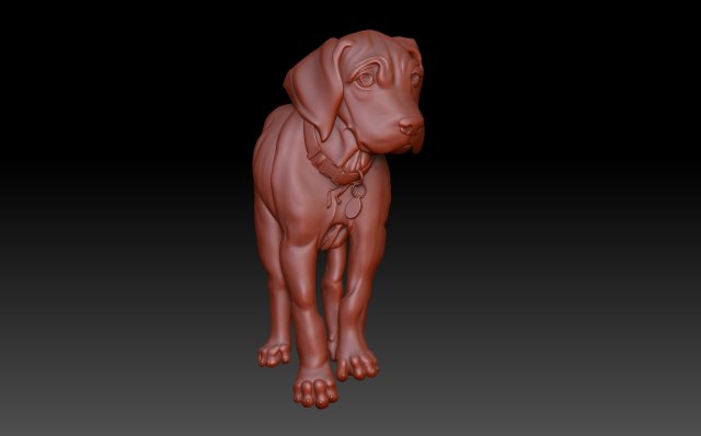 Dog Ridgeback 3D 打印模型 .c4d .max .obj .3ds .fbx .stl .blend
