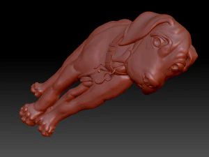 Dog Ridgeback 3D Print Model