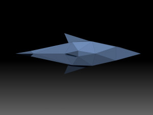 Low poly shark 3D Print Model
