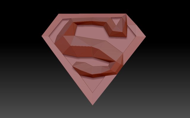 Superman 3D Print Model .c4d .max .obj .3ds .fbx .stl .blend 