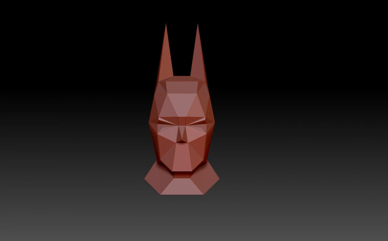 Batmans head 3D Print Model .c4d .max .obj .3ds .fbx .stl .blend