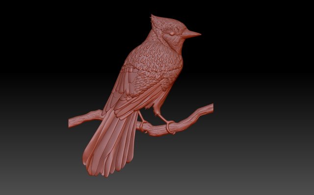 Birdie 3D Baskı Modeli .c4d .max .obj .3ds .fbx .stl .blend 