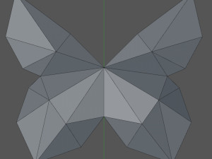 Low Poly Butterfly 3D-printmodel
