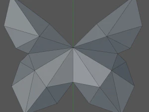 Low Poly Butterfly 3D Print Model
