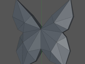 Low Poly Butterfly 3D-printmodel