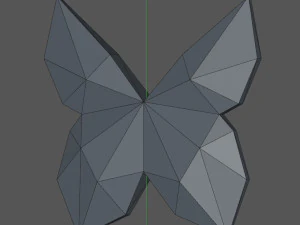 Low Poly Butterfly 3D Print Model