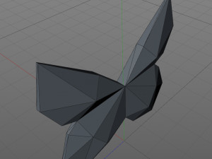 Low Poly Butterfly 3D-printmodel
