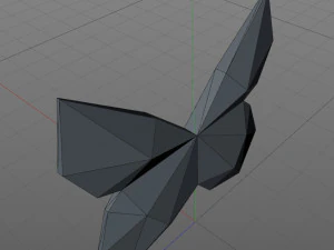 Low Poly Butterfly 3D Print Model