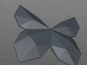 Low Poly Butterfly 3D Print Model