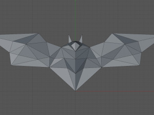 Low Poly Bat Model do druku 3D