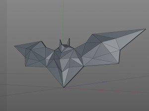 Low Poly Bat Model do druku 3D