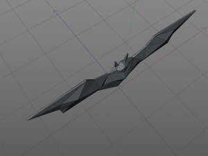 Low Poly Bat Model do druku 3D