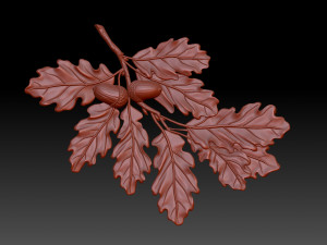 Oak Branch 3D 打印模型