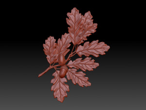 Oak Branch 3D 打印模型