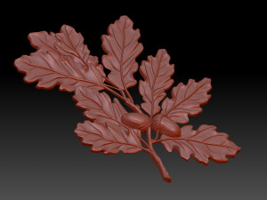 Oak Branch 3D 打印模型