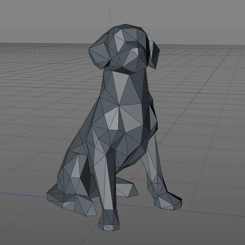 Labrador 3D Print Model .c4d .max .obj .3ds .fbx .stl .blend 