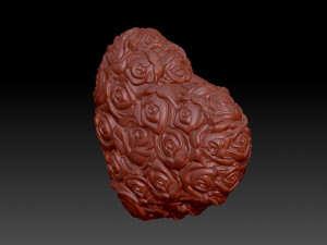 Heart in flowers 3D Print Model