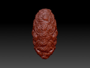 Heart in flowers 3D Print Model