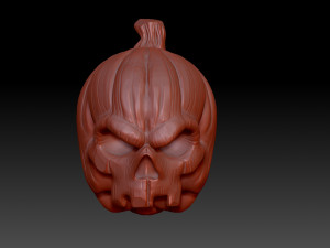 Pumpkin head 3Dプリントモデル