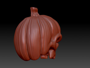 Pumpkin head 3Dプリントモデル