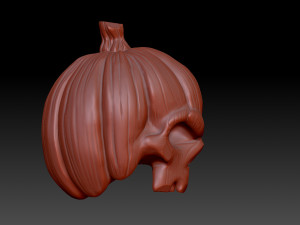 Pumpkin head 3Dプリントモデル