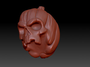 Pumpkin head 3Dプリントモデル