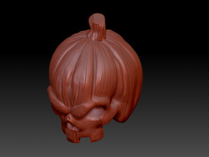 Pumpkin head 3Dプリントモデル