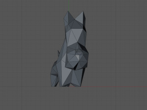 Low poly dog 3D Print Model