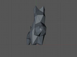 Low poly dog 3D Print Model