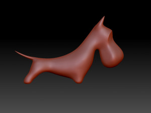 Figurine dog 3Dプリントモデル