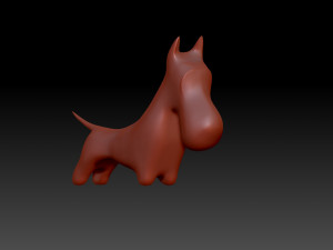 Figurine dog 3Dプリントモデル