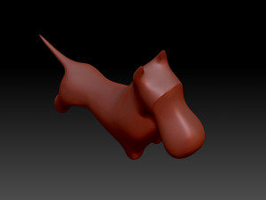Figurine dog 3Dプリントモデル